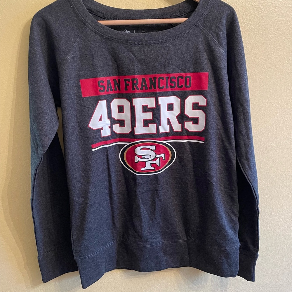 NFL San Francisco 49ers Gray and Red Sweatshirt